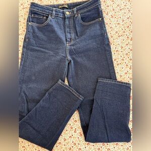 Massimo Dutti women’s Dark Blue Straight Jeans